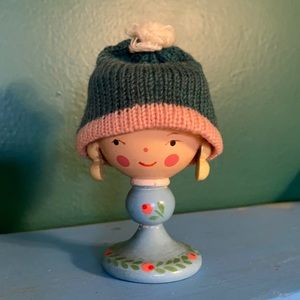 Vintage wooden egg holder